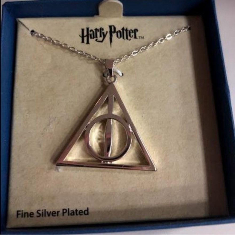 Harry Potter Deathly Hallows Pendant Necklace - NEW with Box